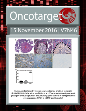 Journal Cover for Oncotarget V7N46
