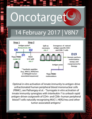 Journal Cover for Oncotarget V8N7